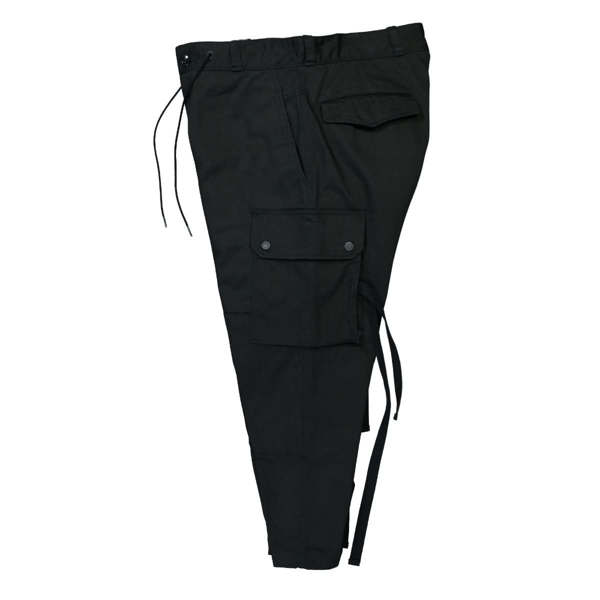 Fumito Ganryu F-2 Sarrouel Pants Black Detail view 3 | Gate