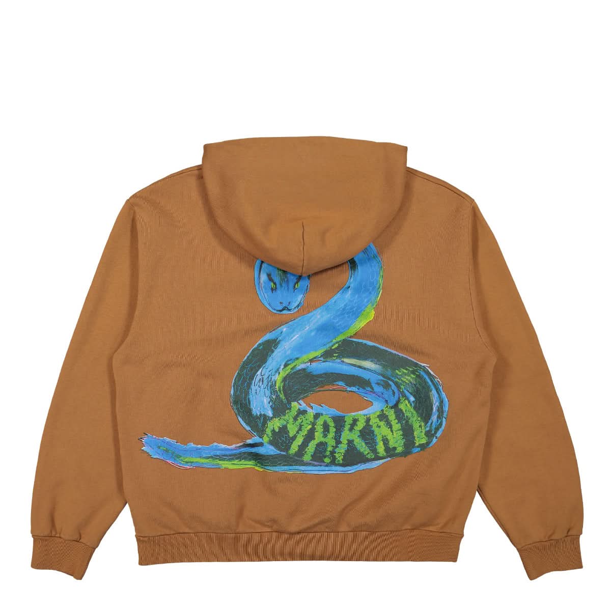 Marni Piton Brushed Organic Sweatshirt Brown Detail view 2 | Gate