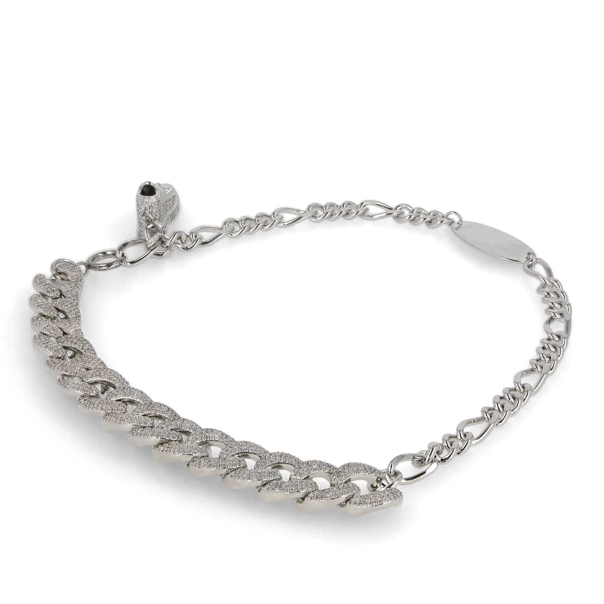 Feng Chen Wang Metal Shoes Diamond Necklace Silver Detail view 2 | Gate