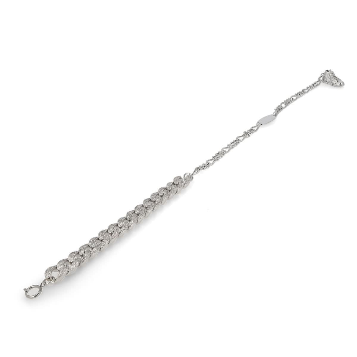Feng Chen Wang Metal Shoes Diamond Necklace Silver Detail view 5 | Gate