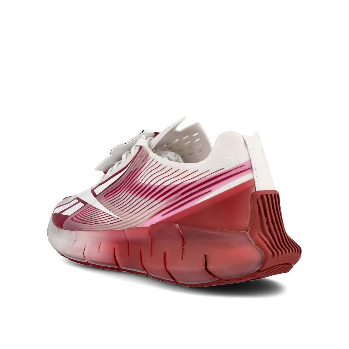 Reebok ZIG 3D Storm Grey,White,Red Sneaker Detail view 3 | Gate