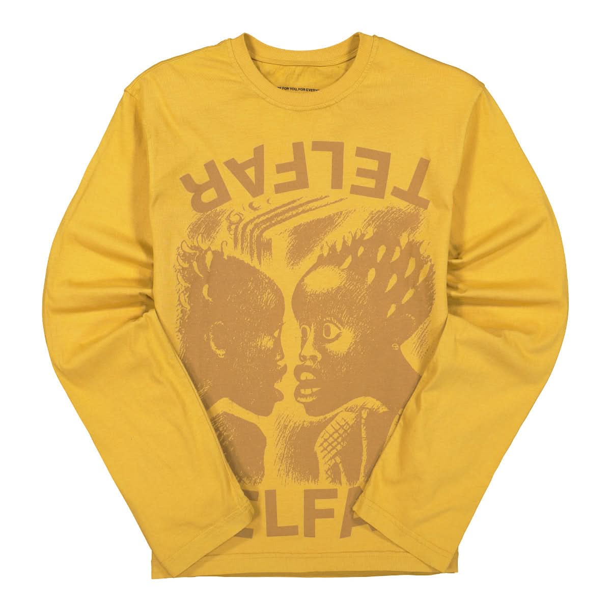 Telfar The Bomb Longsleeve T-Shirt Yellow Detail view 1 | Gate