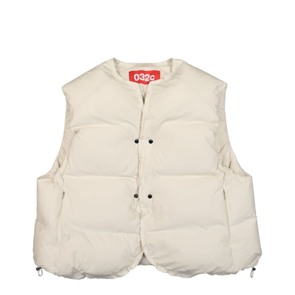 032c The Ultimate Puffer Vest Beige,White Detail view 1 | Gate