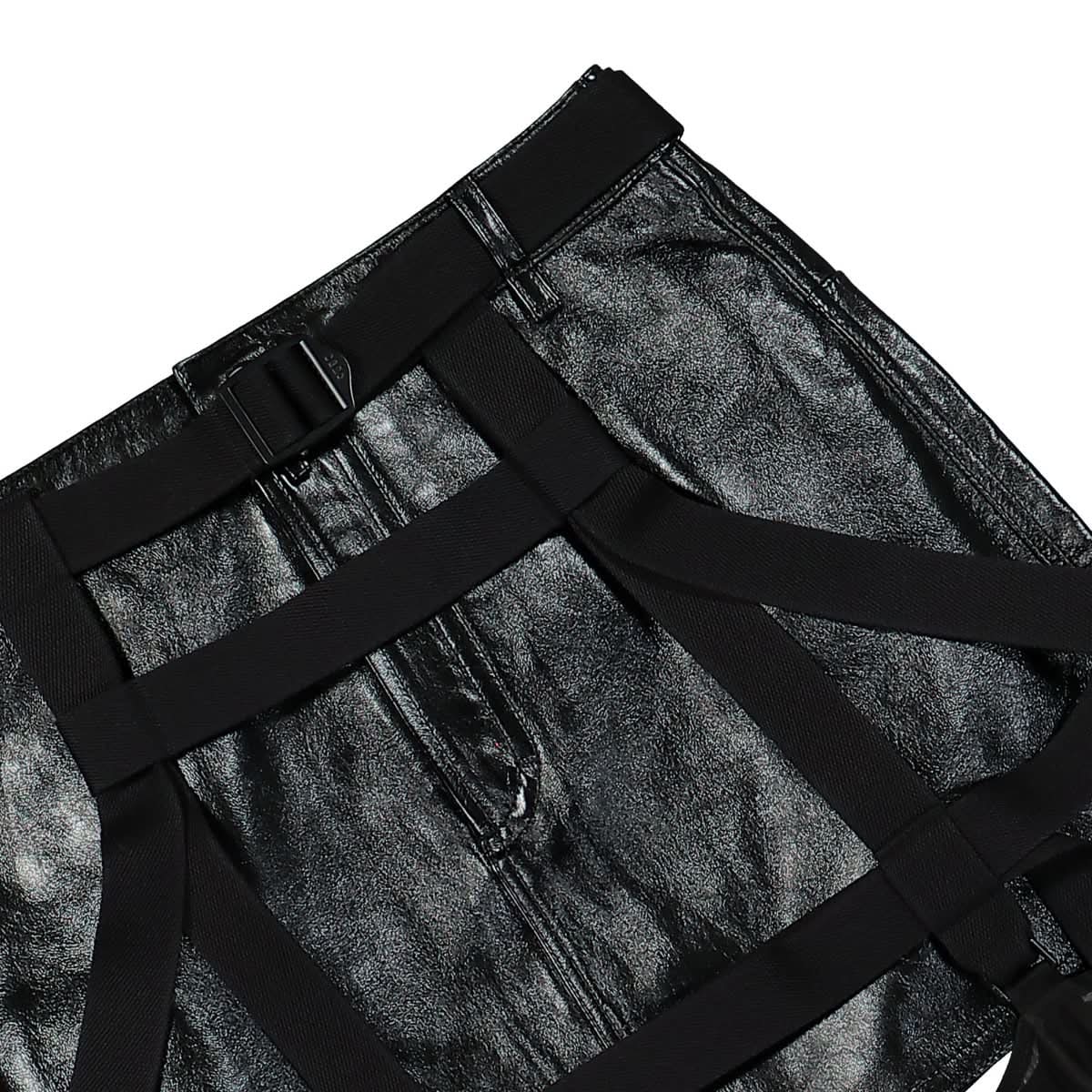 032c Reeper Leather Harness Skirt Black Detail view 3 | Gate