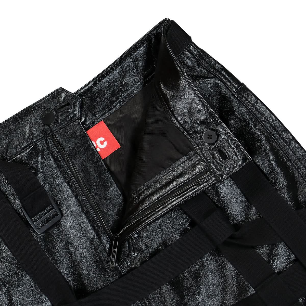 032c Reeper Leather Harness Skirt Black Detail view 4 | Gate