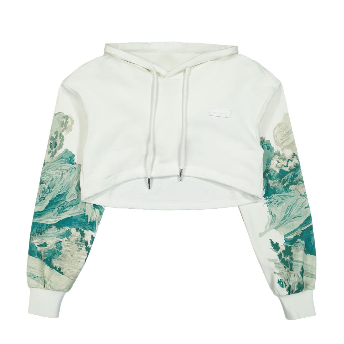 Feng Chen Wang Landscape Print Hoodie White Detail view 1 | Gate