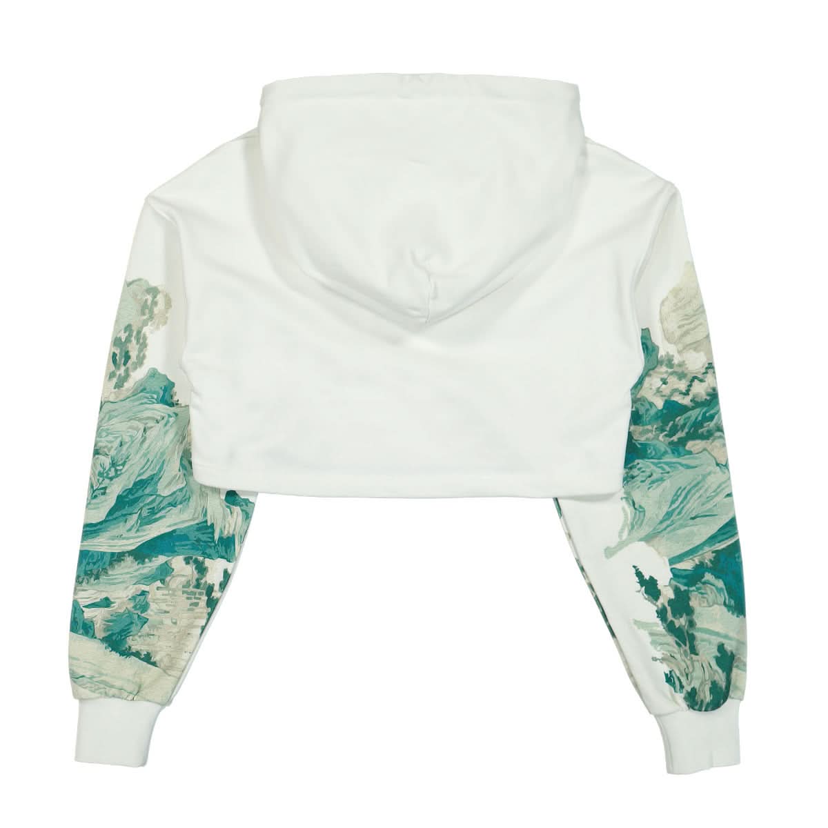 Feng Chen Wang Landscape Print Hoodie White Detail view 2 | Gate