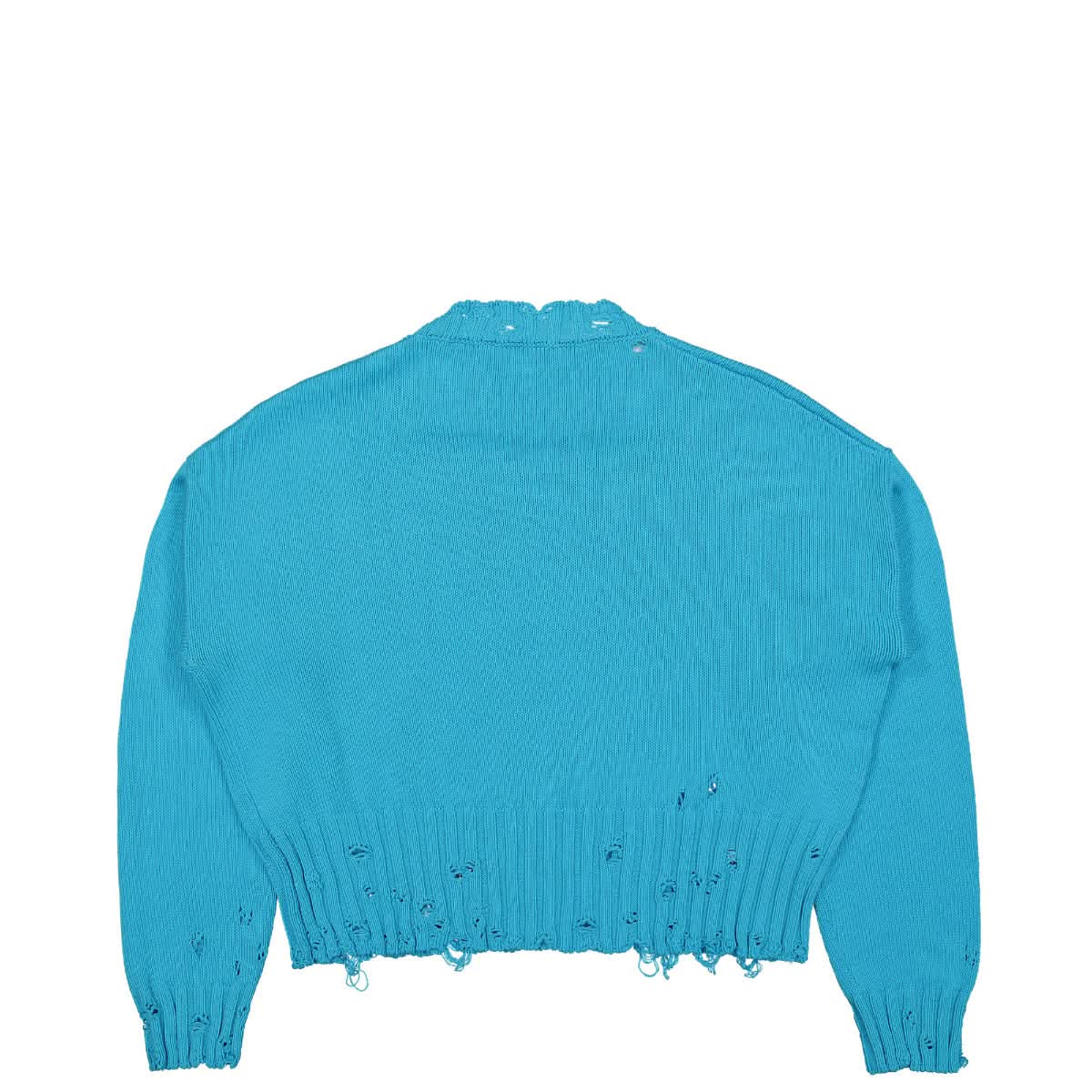 Marni Crew Neck L/S Sweater Blue Detail view 1 | Gate