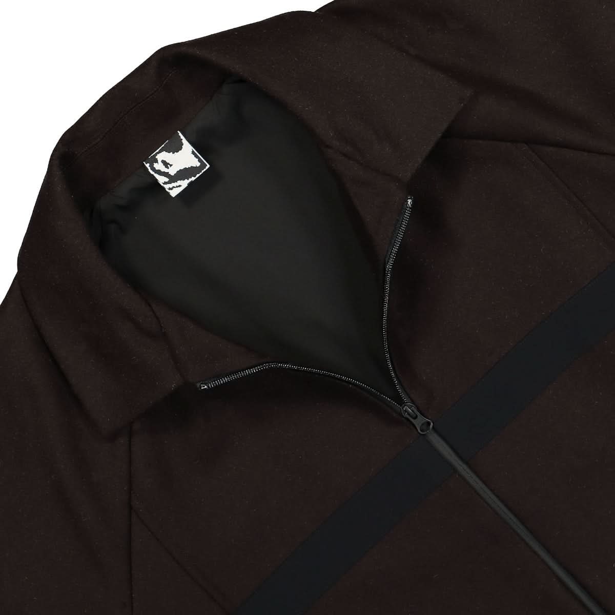 GR10K Salomon Panno Raglan Jacket Brown Detail view 3 | Gate