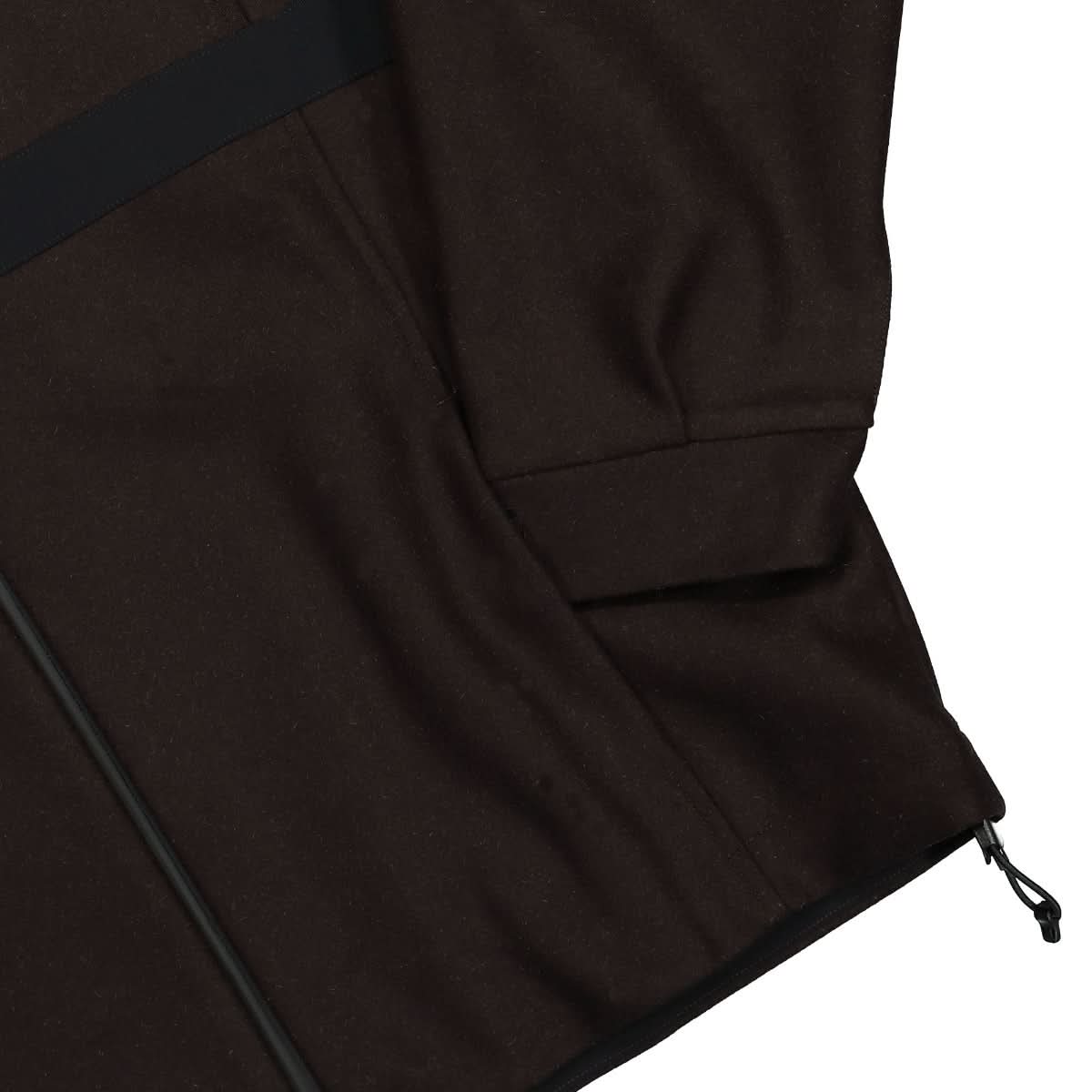 GR10K Salomon Panno Raglan Jacket Brown Detail view 4 | Gate