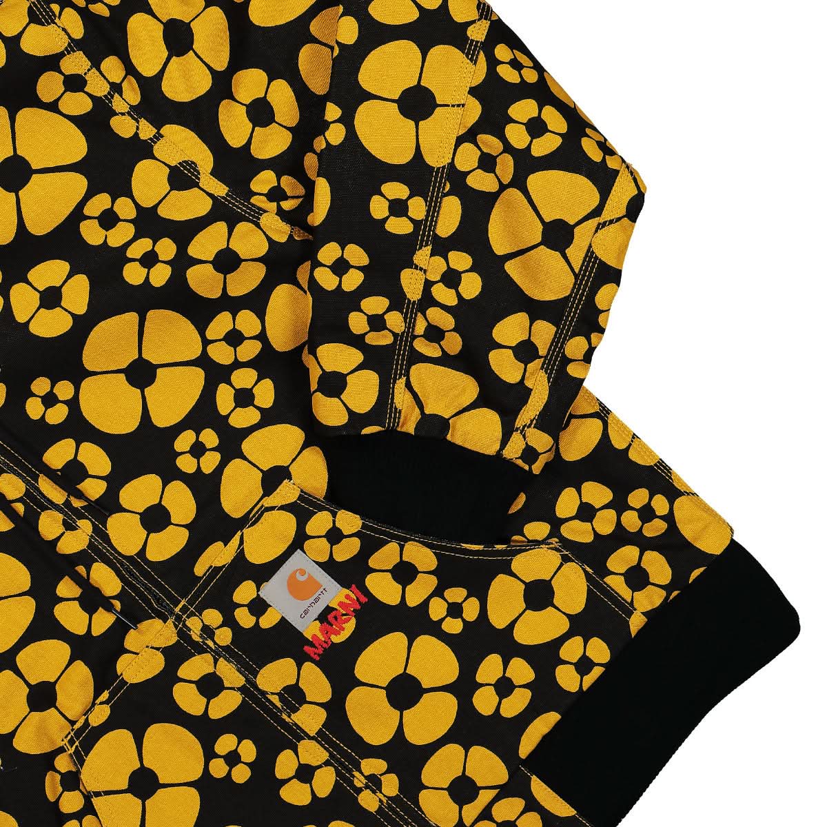 Marni Active Jacket Black,Yellow Detail view 4 | Gate