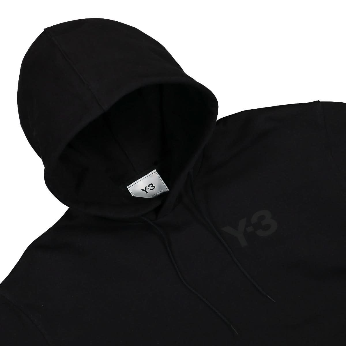 Y-3 Classic Chest Logo Hoodie Black Detail view 3 | Gate