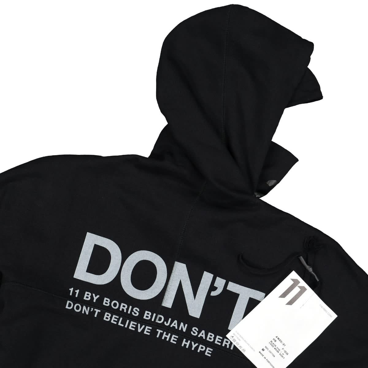11 By Boris Bidjan Saberi Hoodie Black Detail view 5 | Gate