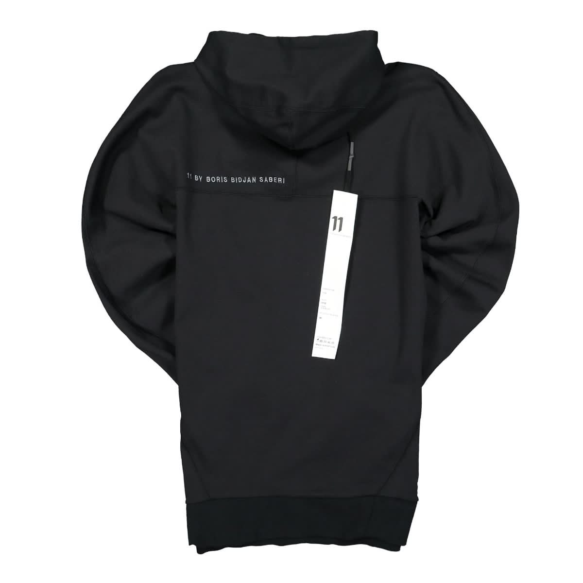 11 By Boris Bidjan Saberi Hoodie Black Detail view 2 | Gate