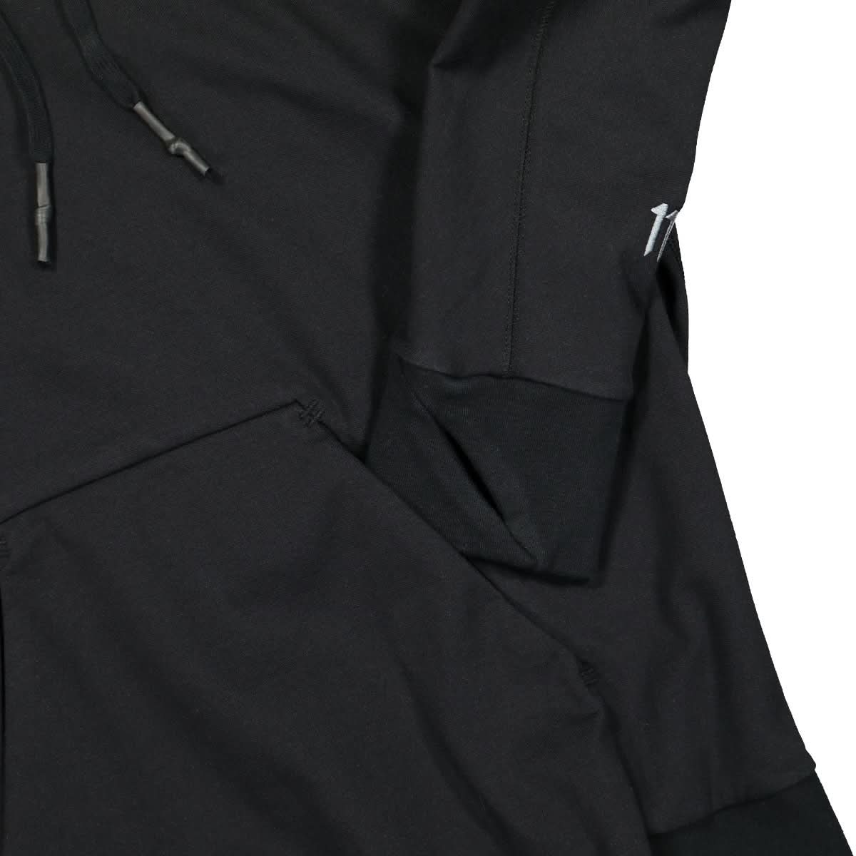 11 By Boris Bidjan Saberi Hoodie Black Detail view 4 | Gate