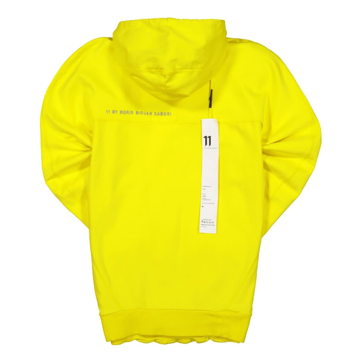 11 By Boris Bidjan Saberi Hoodie Yellow Detail view 2 | Gate