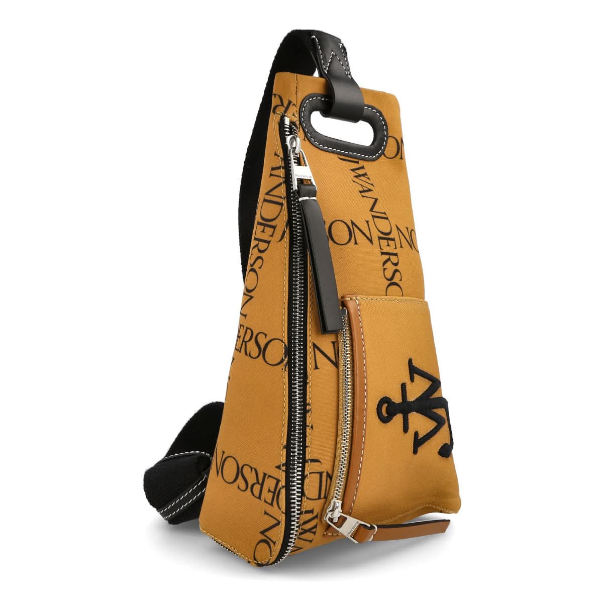 JW Anderson Anchor Bum Bag Brown Detail view 1 | Gate