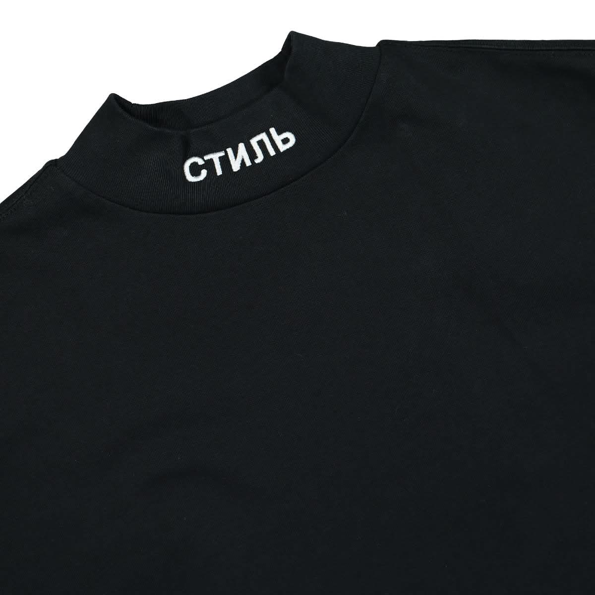 Heron Preston SS Turtleneck CTNMB Black,White Detail view 3 | Gate