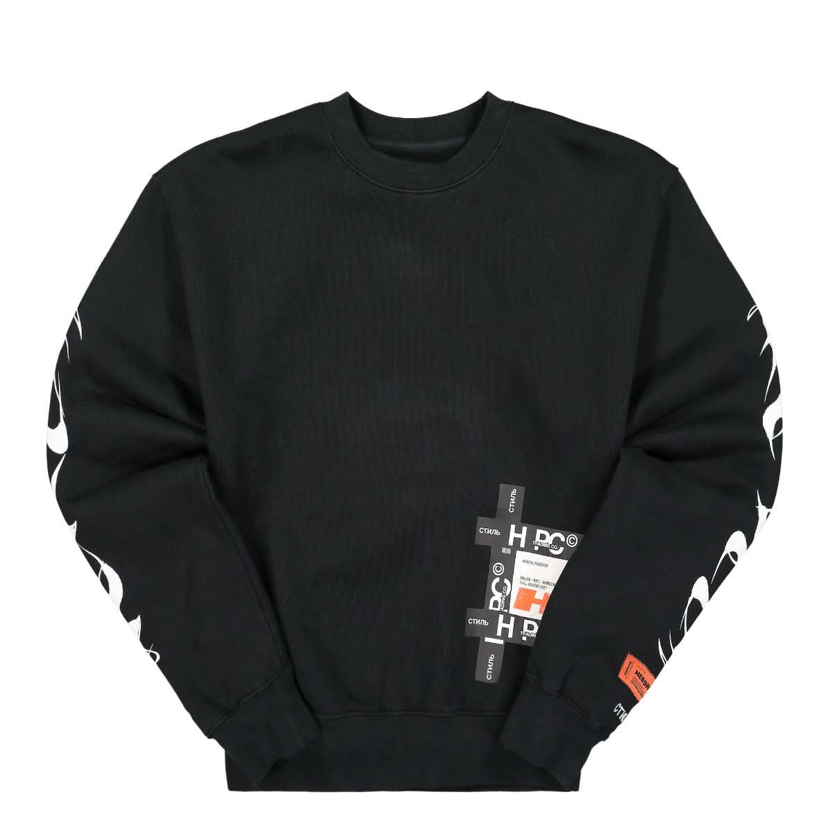 Heron Preston Crewneck HP Brush Black Detail view 1 | Gate