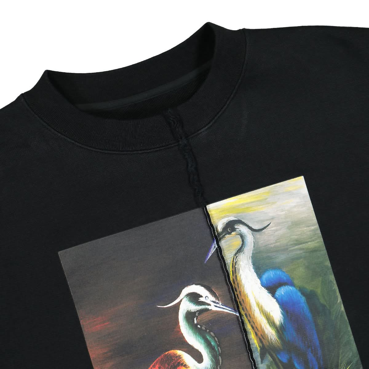 Heron Preston Crewneck Split Light Herons Black,Multicolor Detail view 3 | Gate