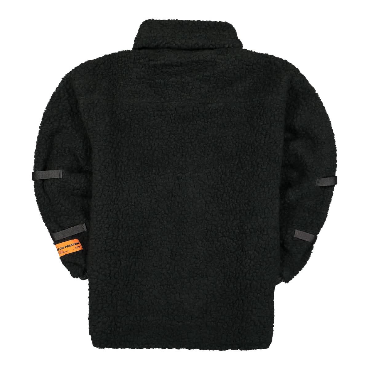 Heron Preston Polar Fleece Jacket Black Detail view 4 | Gate