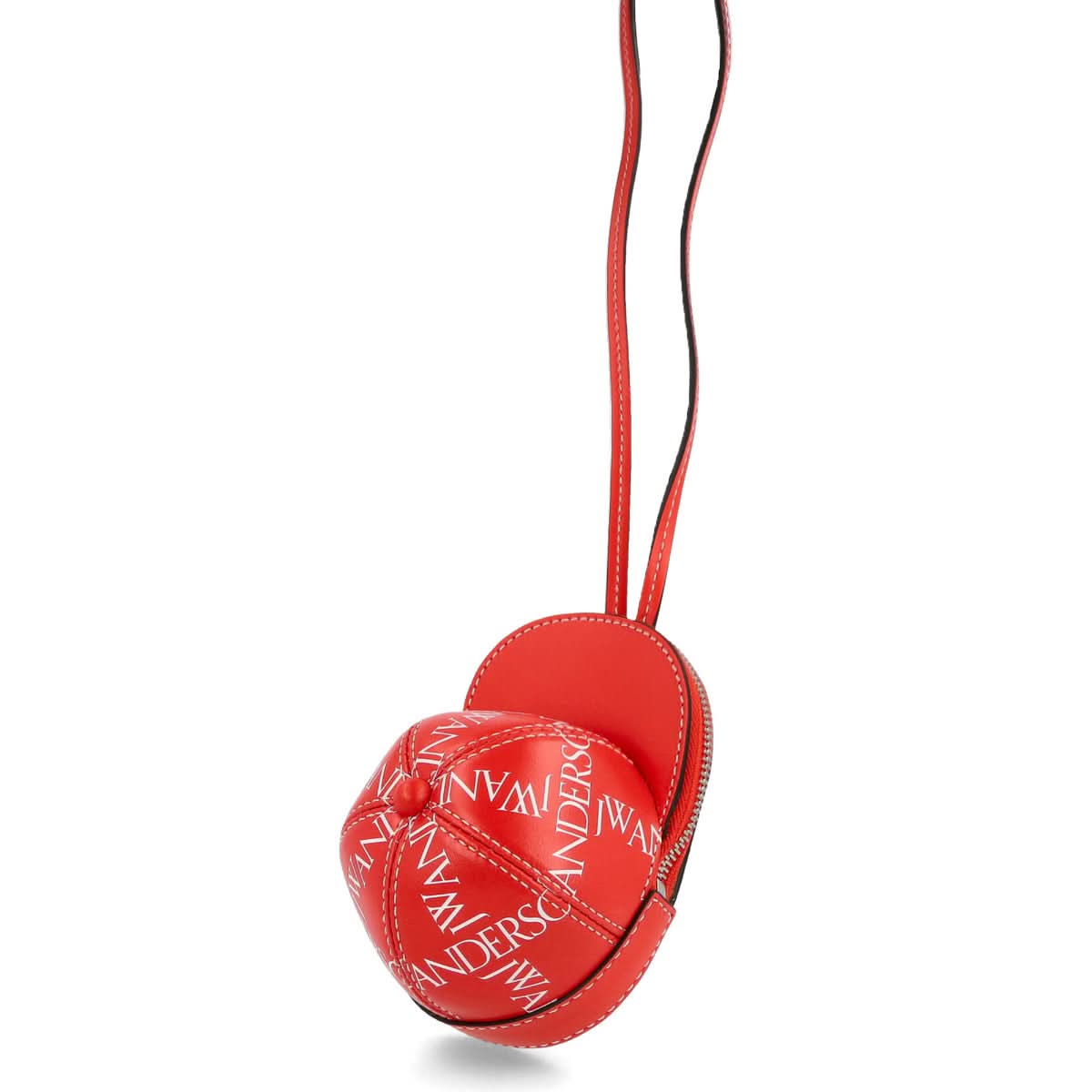 JW Anderson Nano Cap Bag Red Detail view 4 | Gate