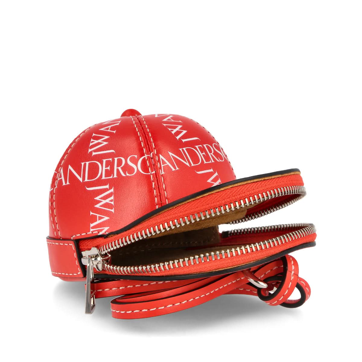 JW Anderson Nano Cap Bag Red Detail view 5 | Gate