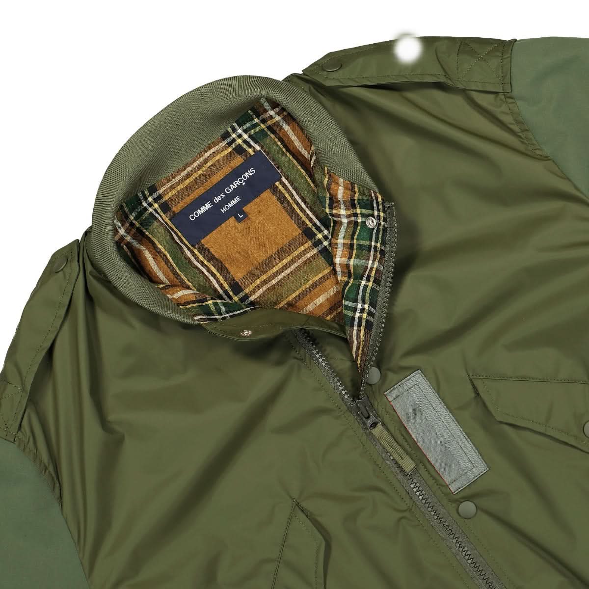 Comme des Garçons Homme Jacket Green Detail view 3 | Gate