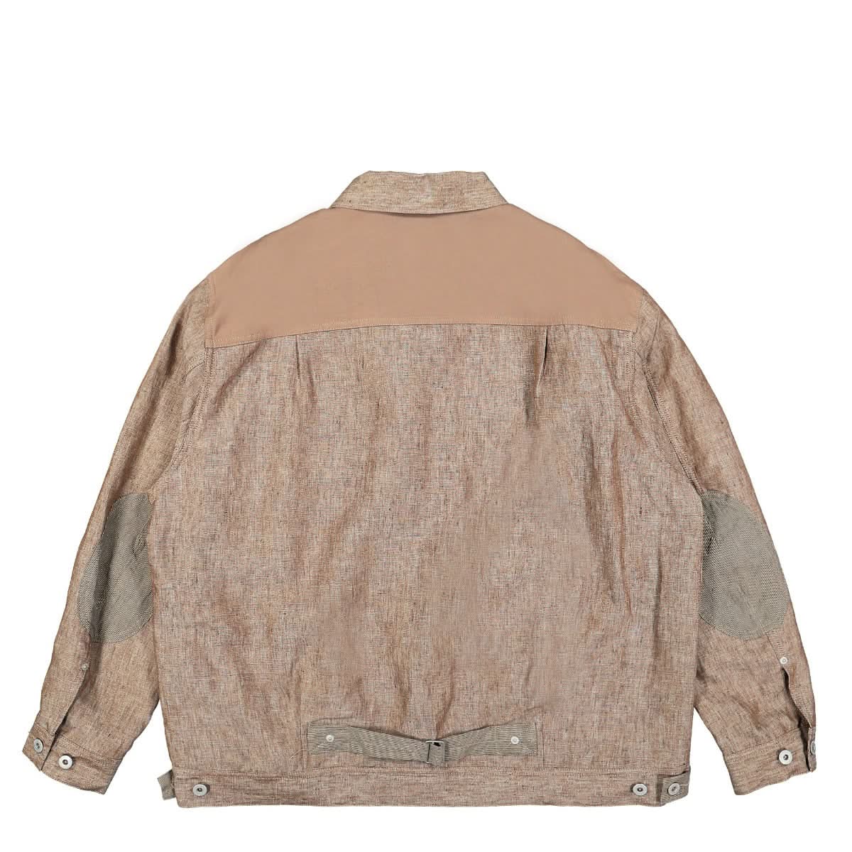 Comme des Garçons Homme Linen Jacket Brown,Beige Detail view 2 | Gate
