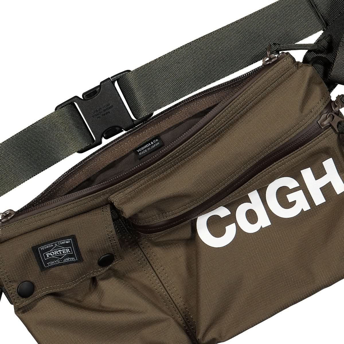 Porter-Yoshida & Co. Ripstop Crossbody Bag Brown Detail view 4 | Gate