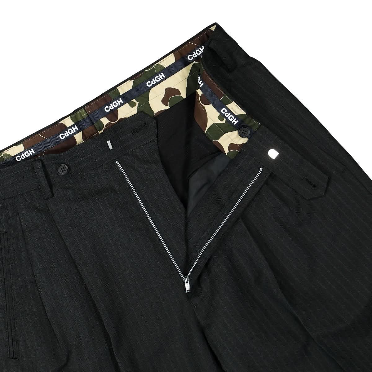 Comme des Garçons Homme Pants Black,Grey Detail view 4 | Gate