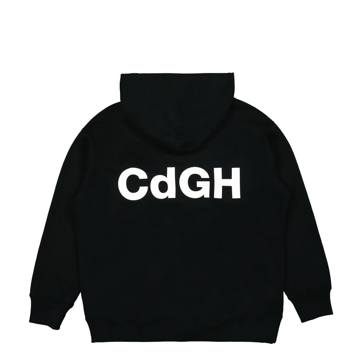 Comme des Garçons Homme Logo Zip Hoodie Black Detail view 2 | Gate