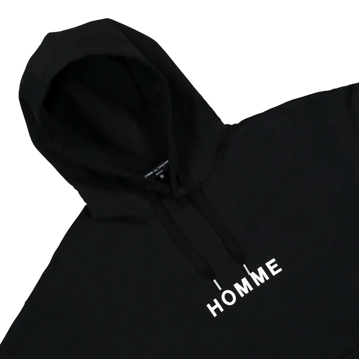 Comme des Garçons Homme Hoodie Black Detail view 3 | Gate
