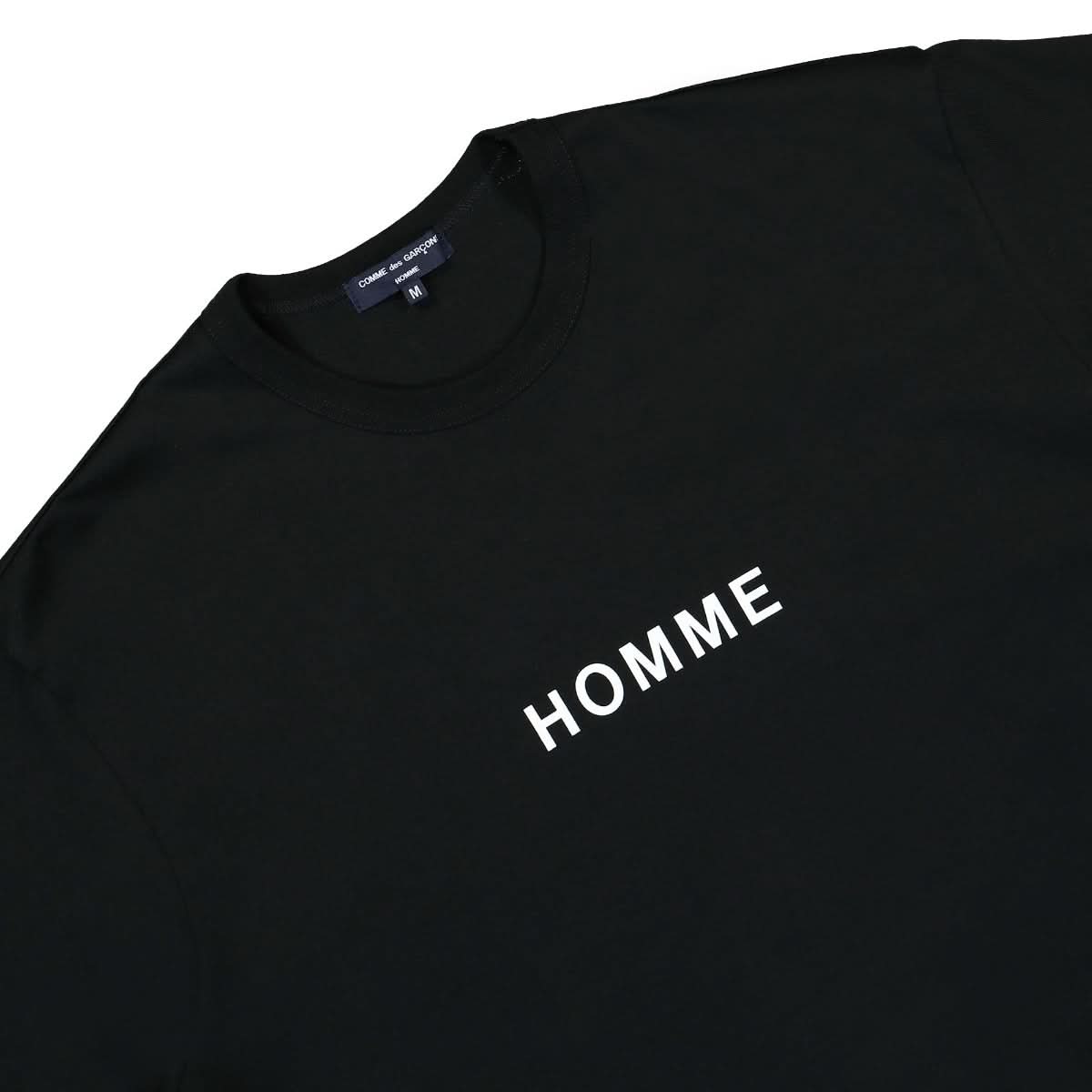 Comme des Garçons Homme Tee Black Detail view 3 | Gate