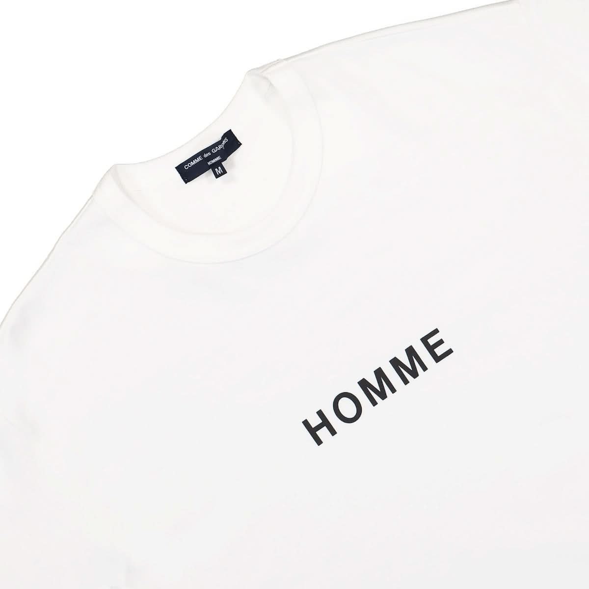 Comme des Garçons Homme Tee White Detail view 3 | Gate