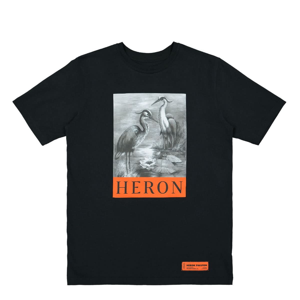 Heron Preston SS Tee OS Heron Black Detail view 1 | Gate
