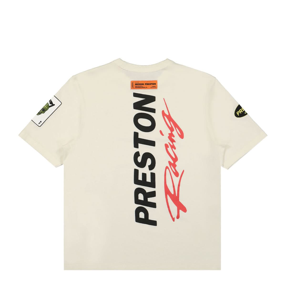 Heron Preston Preston Racing SS Tee Beige Detail view 2 | Gate