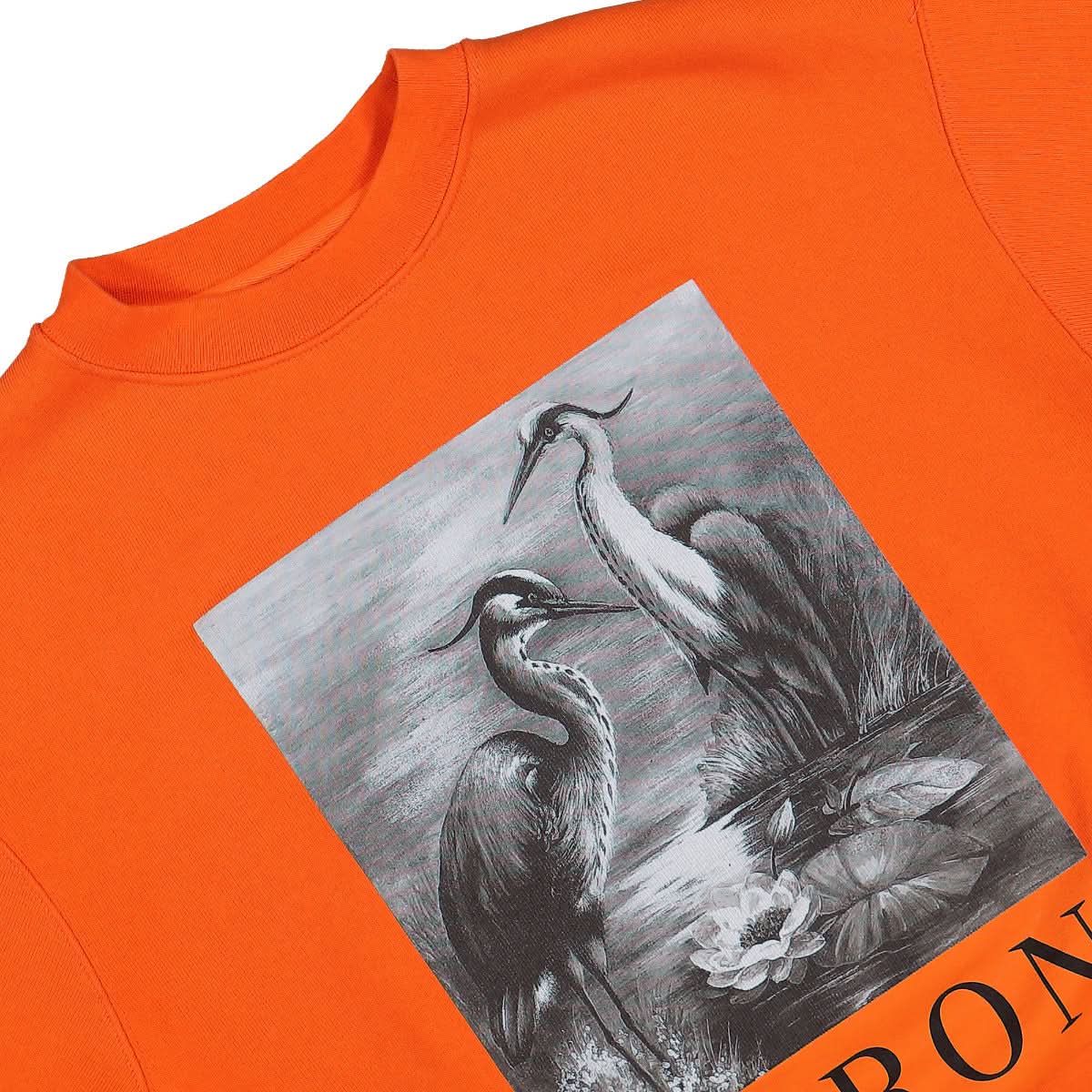 Heron Preston NF Heron BW Crewneck Orange Detail view 3 | Gate