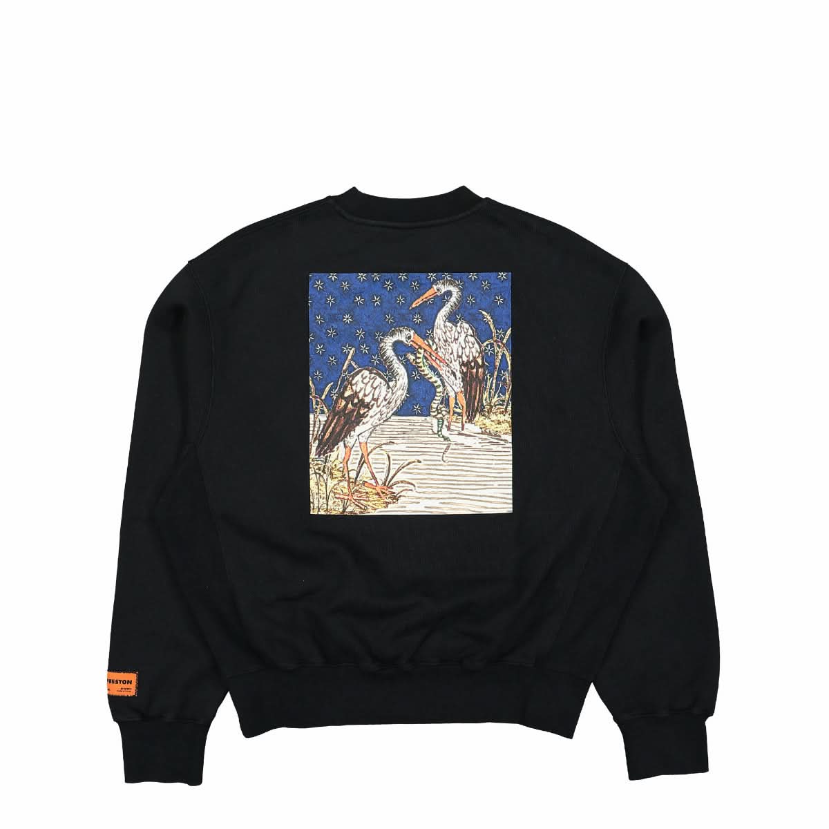 Heron Preston Medieval Heron Crewneck Black Detail view 1 | Gate