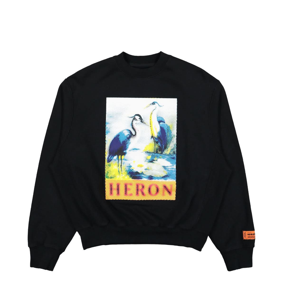 Heron Preston Halftone Heron Crewneck Black,Multicolor Detail view 1 | Gate