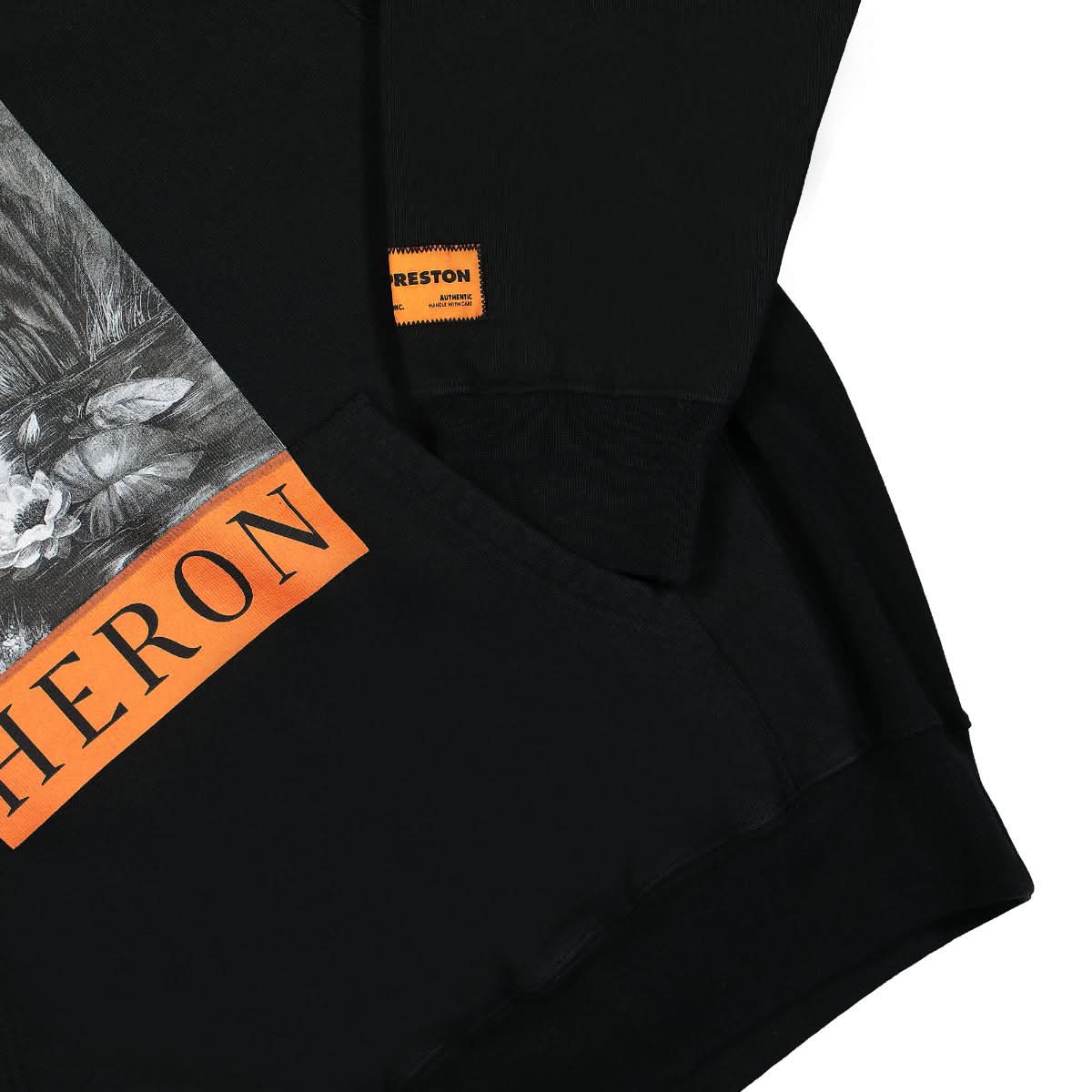Heron Preston NF Heron BW Hoodie Black,Orange Detail view 4 | Gate