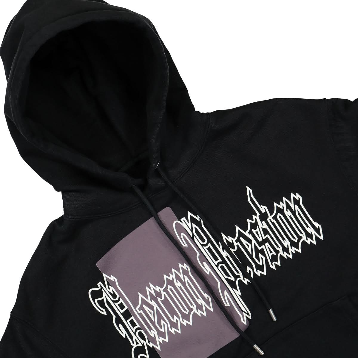 Heron Preston Gothic Color Blocks Hoodie Black Detail view 3 | Gate