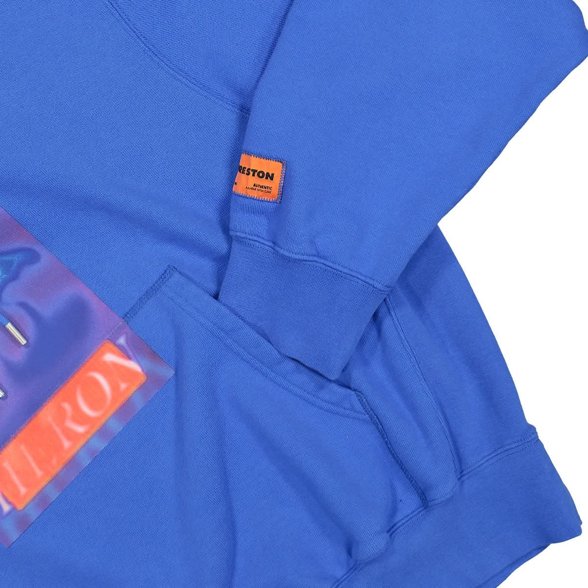 Heron Preston Heron Censored Hoodie Blue Detail view 4 | Gate