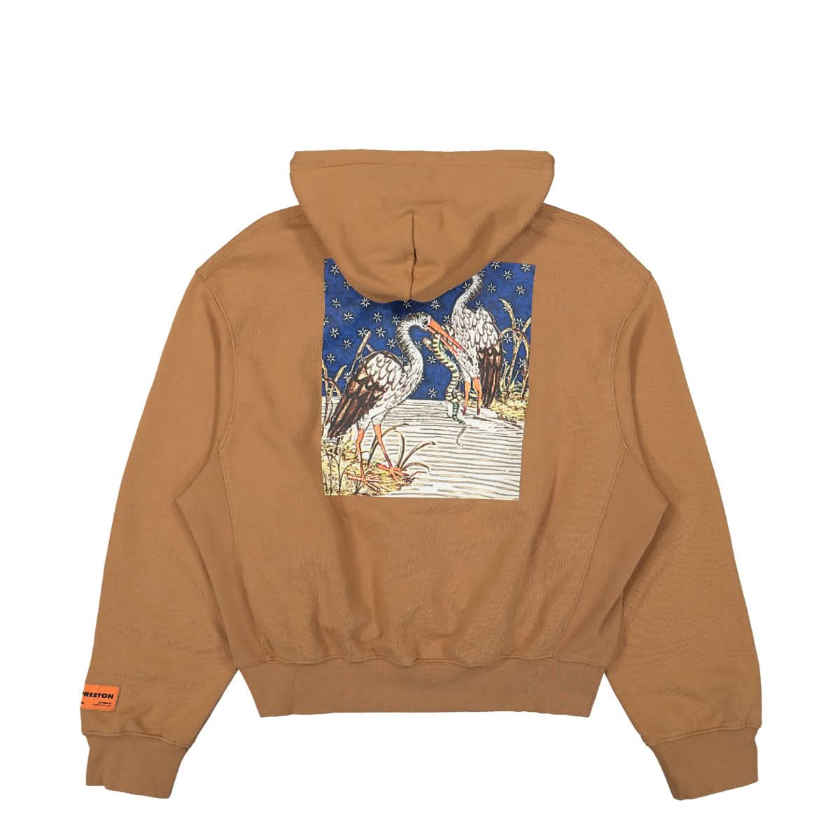 Heron Preston Medieval Heron Hoodie Brown Detail view 2 | Gate