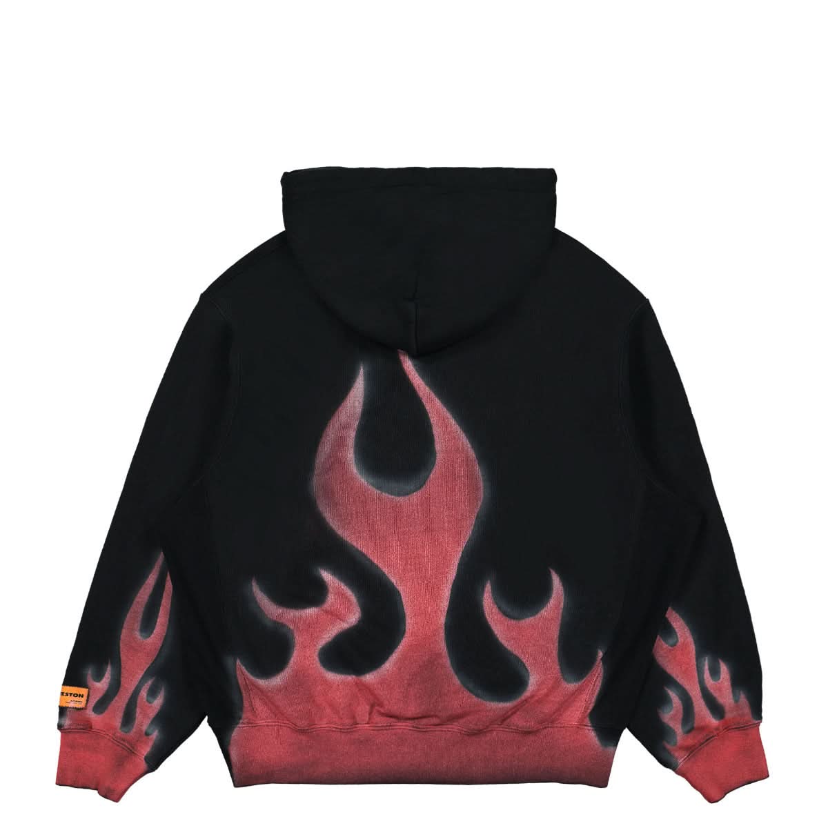 Heron Preston Heron Times Flames Hoodie Black,Multicolor Detail view 2 | Gate