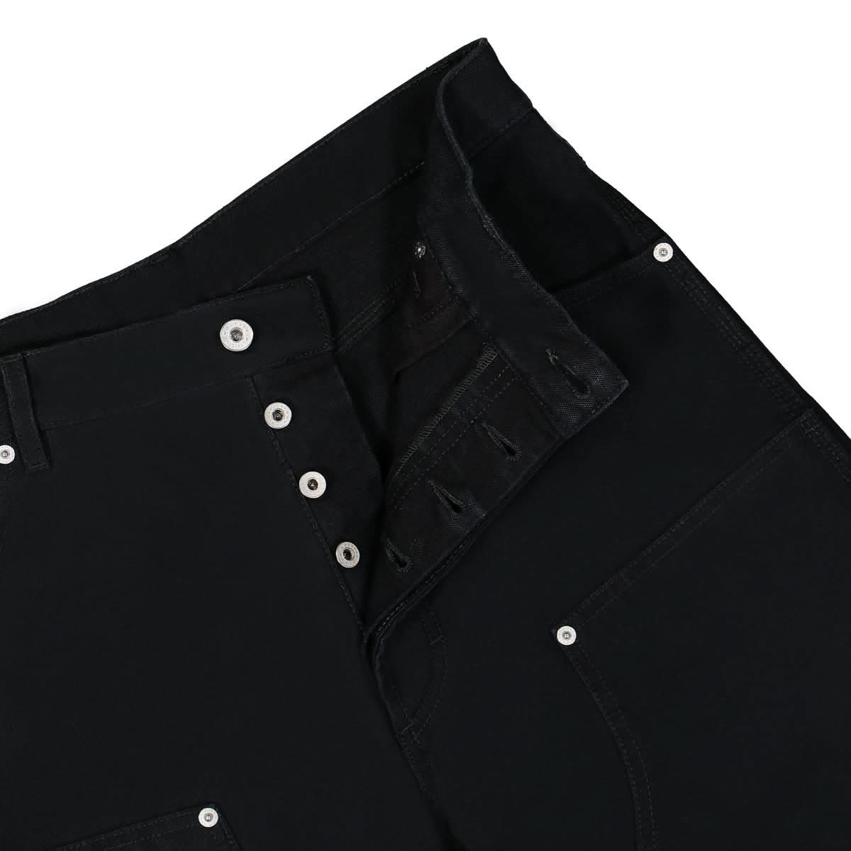 Heron Preston Canvas Carpenter Pants Black Detail view 4 | Gate
