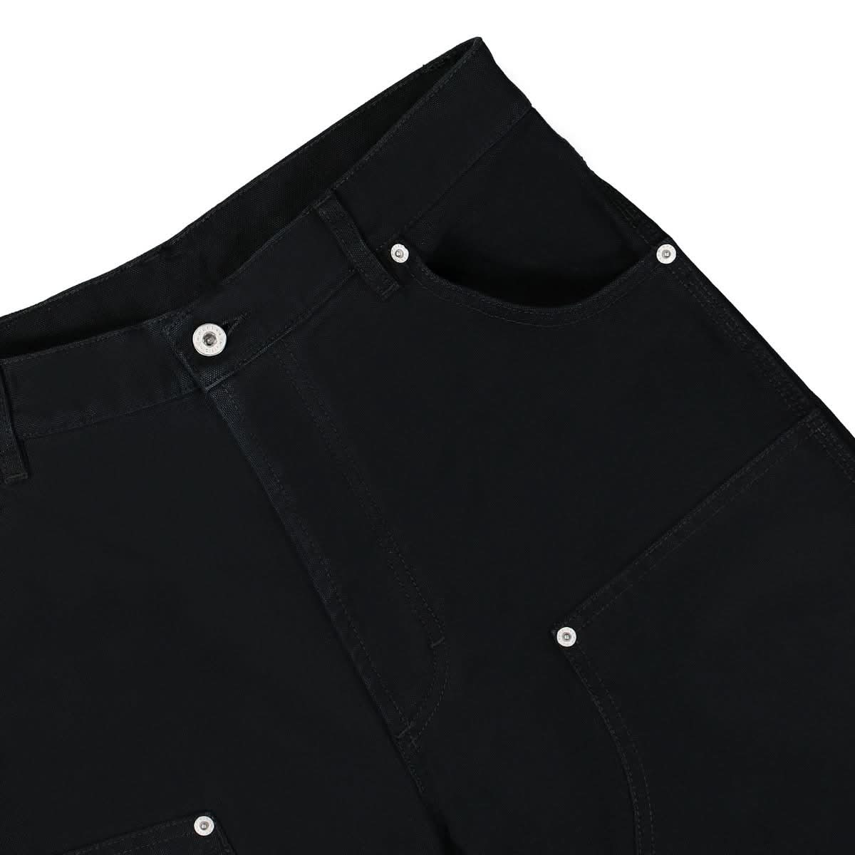 Heron Preston Canvas Carpenter Pants Black Detail view 5 | Gate