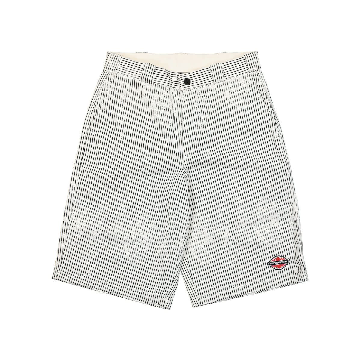 Heron Preston Stripes Canvas Shorts Black,Beige Detail view 1 | Gate