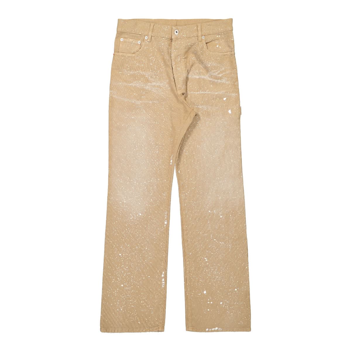 Heron Preston Powder Wash Hammer Pant Brown Detail view 1 | Gate