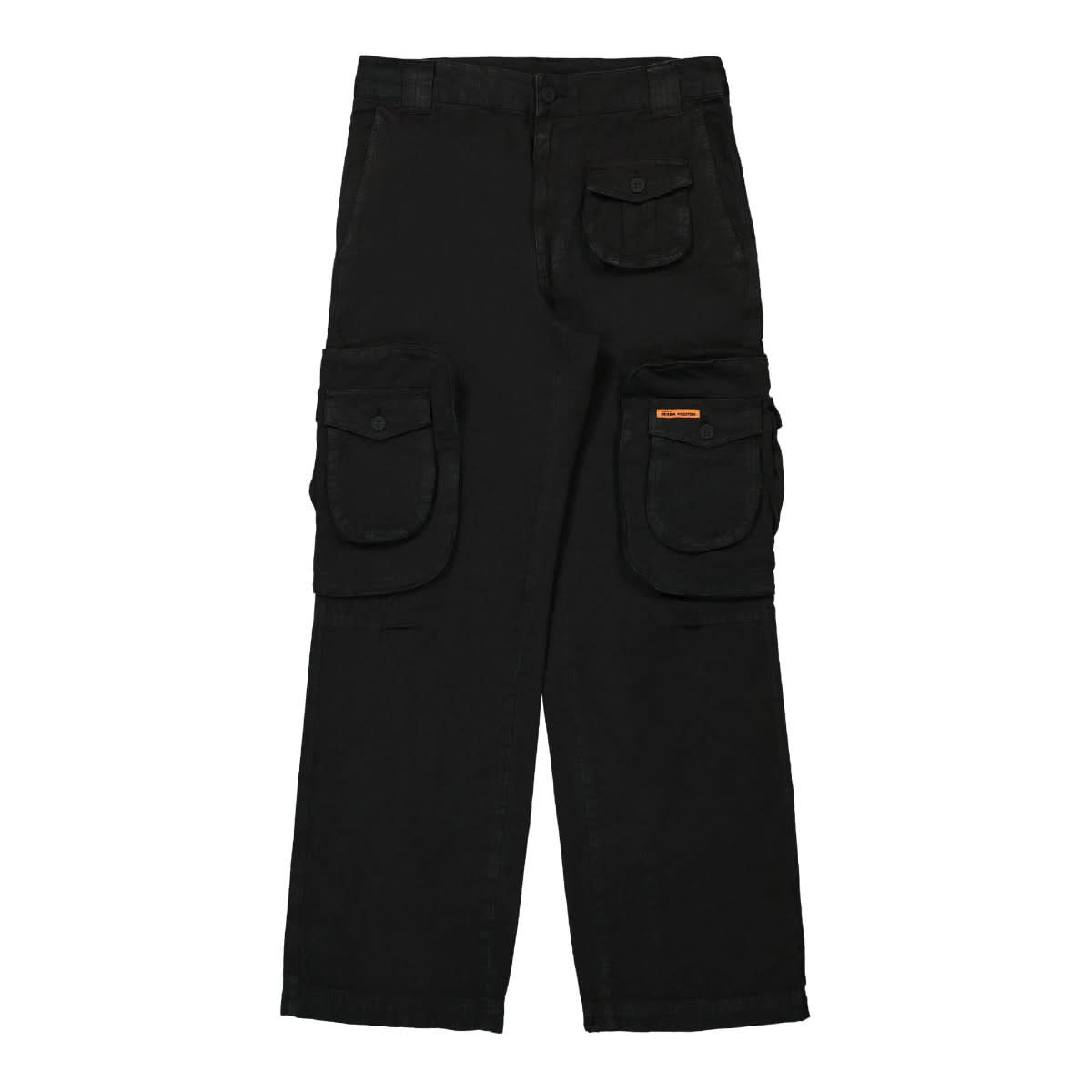 Heron Preston Canvas Cargo Pants Black Detail view 1 | Gate